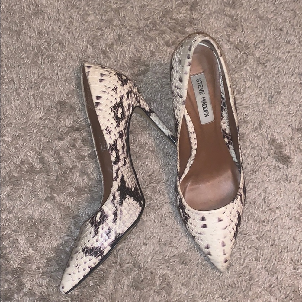 Snake skin heels